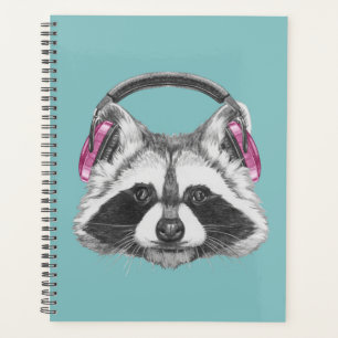 Headphones Racoon Planner