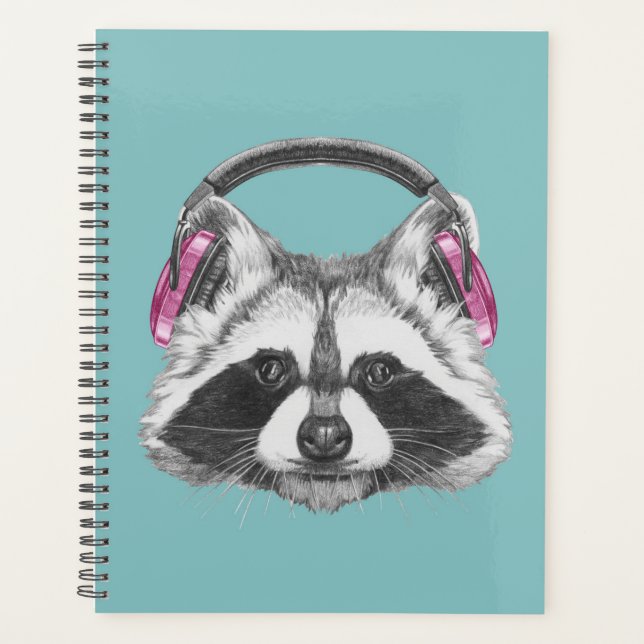 Headphones Racoon Planner (Front)