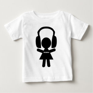 Headphones Techno Music Baby T-Shirt