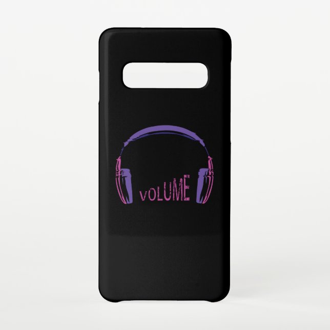 Headphones Volume up Samsung Galaxy Case (Back)