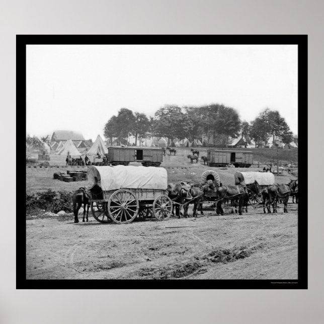 Headquarters of General McClellan 1862 Poster (Front)