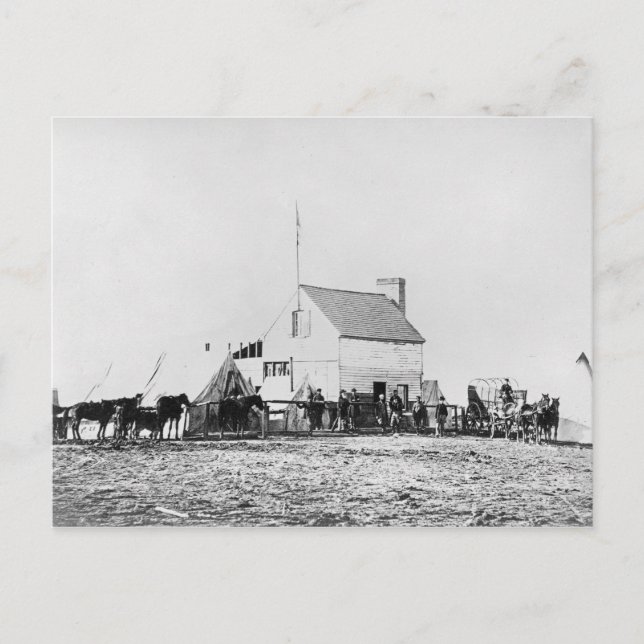 Headquarters of Sanitary Commission Postcard (Front)