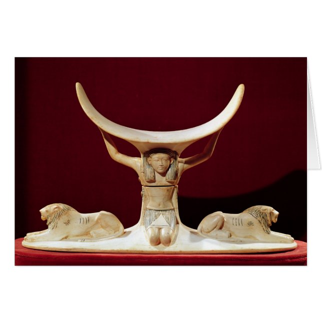 Headrest with Shu, the Egyptian God of the Air (Front Horizontal)