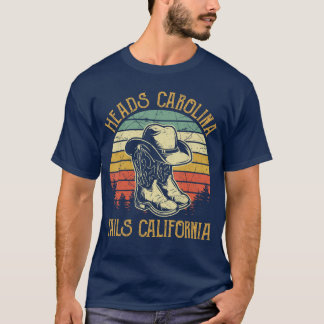 Heads Carolinaail California Western Cowgirl Count T-Shirt