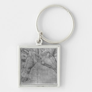 Heads of horses, from the The Vallardi Album Key Ring