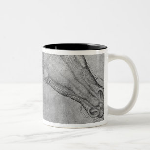 Heads of horses, from the The Vallardi Album Two-Tone Coffee Mug
