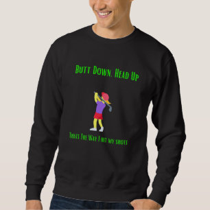 Heads Up Golf Design Sweatshirt