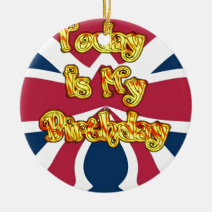 Heads UP-Hakuna Matata Today is my Birthday.jpg Ceramic Ornament