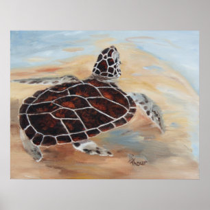 Head's Up Turtle Print