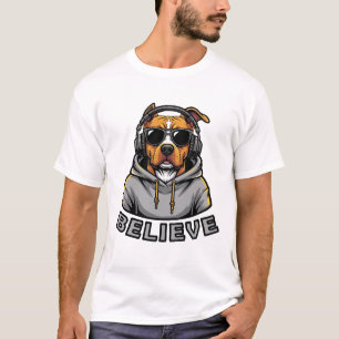 Headset Dog T-Shirt – Cute Music Lover Pup Graphic