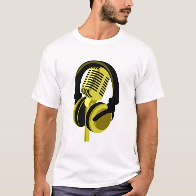 headset microphone T-Shirt (Front)