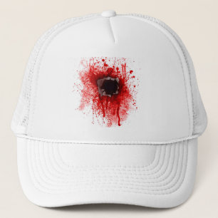 Headshot bullet hole cap