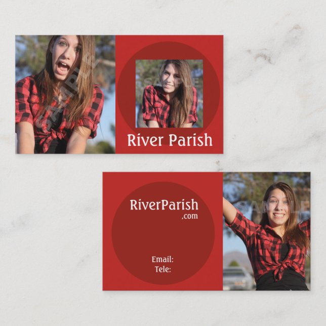Headshot Photography Business Card Template (Front/Back)