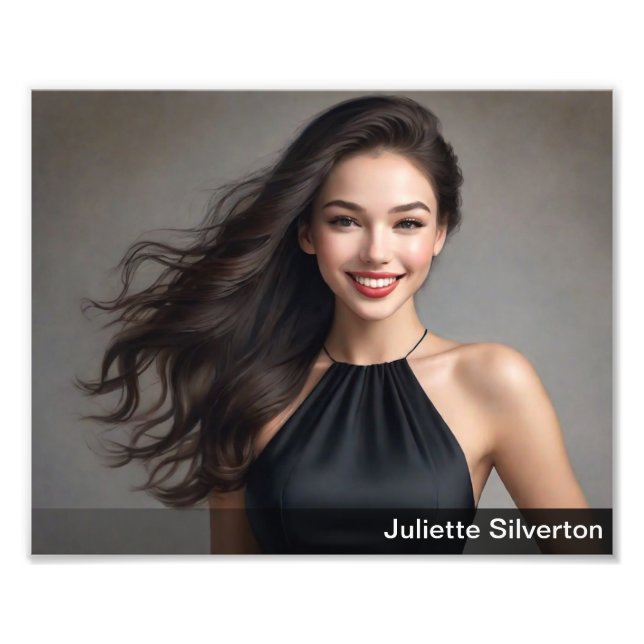 Headshot Prints 8x10 Horizontal Black Gradient (Front)