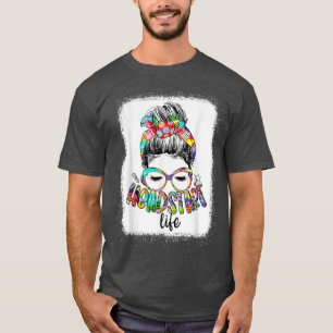 Headstart Life Messy Bun Back To School Headstart  T-Shirt