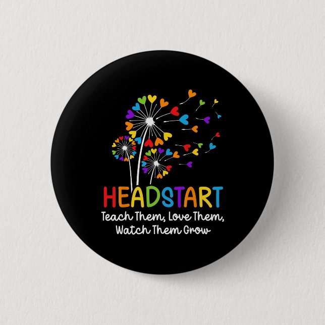 Headstart Teacher Early Childhood Educator  6 Cm Round Badge (Front)