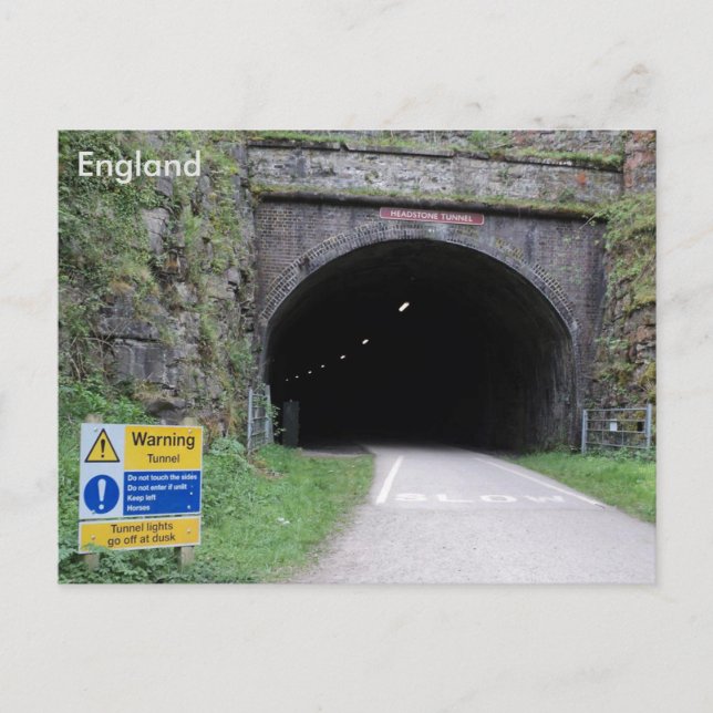 Headstone Tunnel, Derbyshire, England. Postcard (Front)