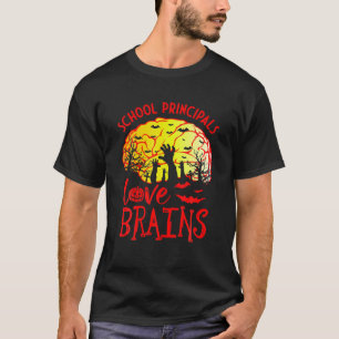 Headteacher Principal Halloween School Principal L T-Shirt