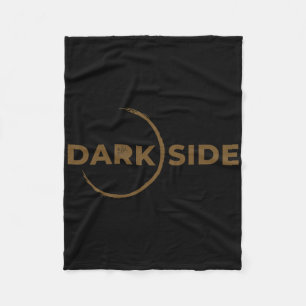 Heady Shake Darkside Skateboarding Black Skate Tee Fleece Blanket