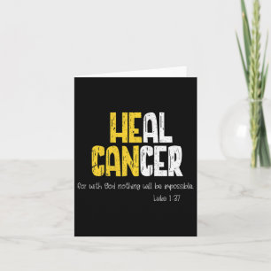 Heal Cancer Childhood Cancer Awareness Card