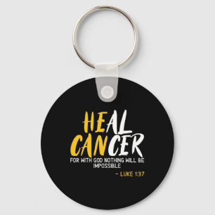 Heal Cancer Childhood Cancer Awareness Month Suppo Key Ring