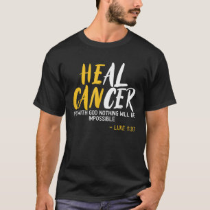 Heal Cancer Childhood Cancer Awareness Month Suppo T-Shirt