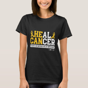 Heal Cancer Childhood Cancer Awareness Month Suppo T-Shirt