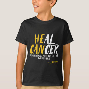 Heal Cancer Childhood Cancer Awareness Month Suppo T-Shirt