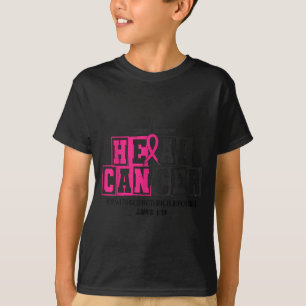 Heal Cancer Christian Believe God Breast Cancer Aw T-Shirt