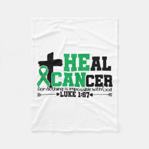 Heal Cancer Christian Believe God Liver Cancer Awa Fleece Blanket