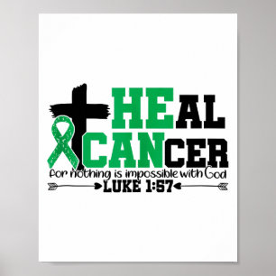Heal Cancer Christian Believe God Liver Cancer Awa Poster