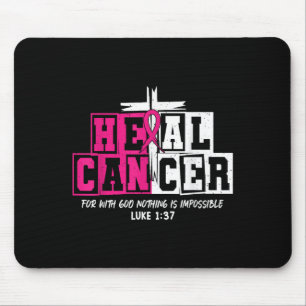 Heal Cancer Jesus Christian Nk Breast Cancer Aware Mouse Pad