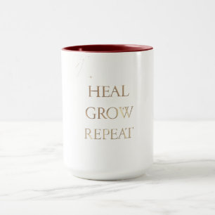 Heal Grow Repeat Wellness Motivation Lifestyle D Mug