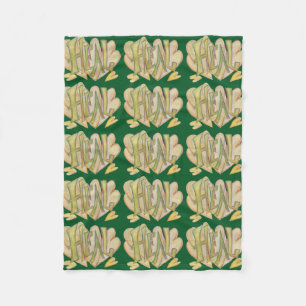 Heal Hearts Word Art Soft Fleece Chemo Blanket