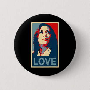 Heal Love Hope Kamala Harris Obama 47 Support Empo 6 Cm Round Badge