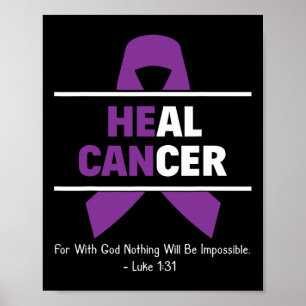 Heal Pancreatic Cancer Christian Cancer Survivor G Poster