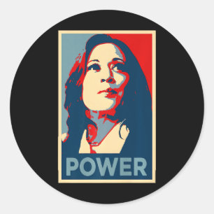 Heal Power Kamala Harris Empowered 47 Support Empo Classic Round Sticker