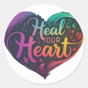 Heal Your Heart T-Shirt Classic Round Sticker