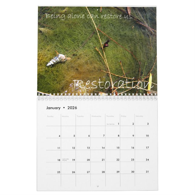 Heal Yourself Calendar (Jan 2026)