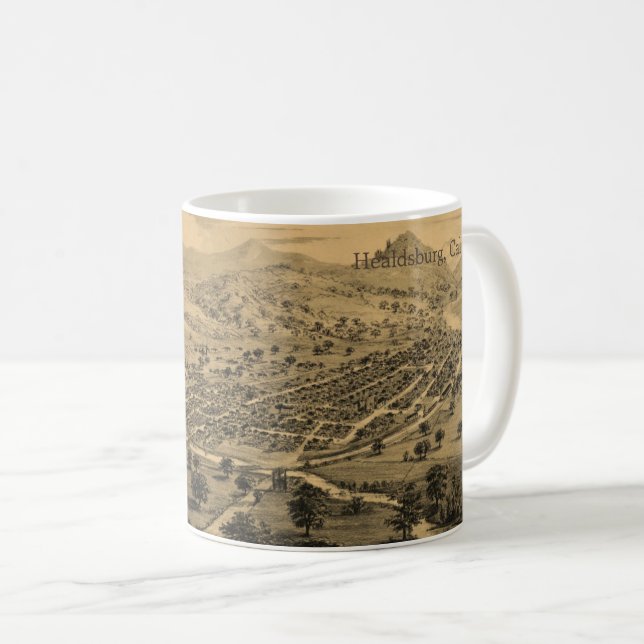Healdsburg California Coffee MUG (Front Right)