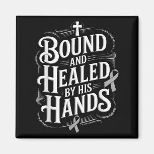 Healed By His Hands Diabetes Awareness Magnet