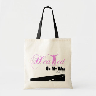 Healed on my Way (Pink, White, Black ) Tote