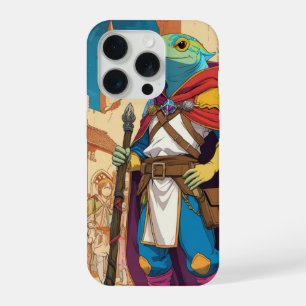 "Healer Gecko – Medieval Fantasy Reptile" iPhone 15 Pro Case