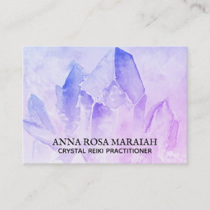 *~* Healer Reiki Yoga Crystal Healer Amethyst Business Card