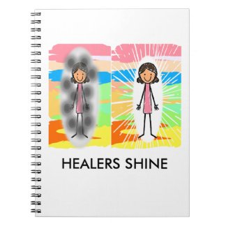 "HEALERS SHINE" ♥ Spiral Noteb Notebook