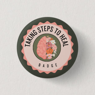 Healing 3 Cm Round Badge