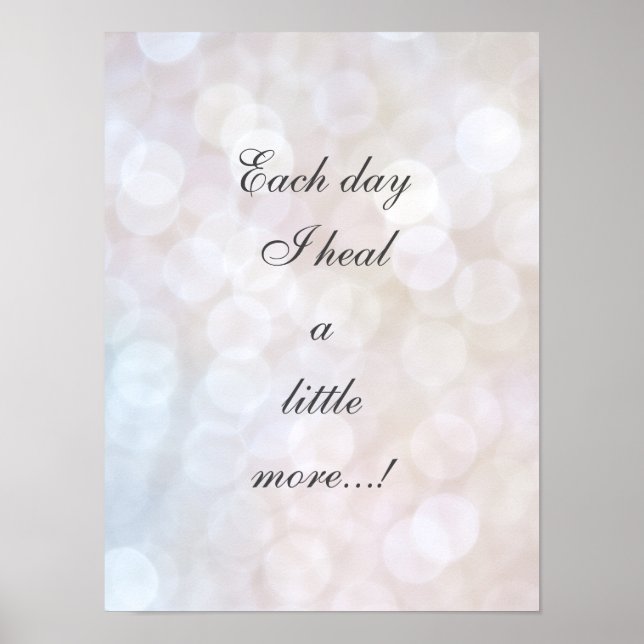 Healing affirmation poster (Front)