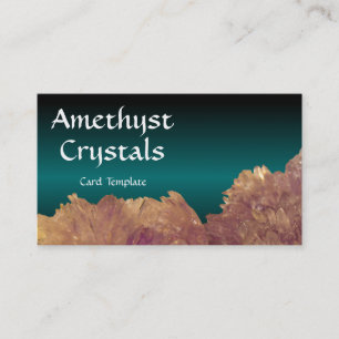 Healing Amethyst Crystals Business Card