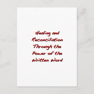 Healing and Reconciliation Postcard
