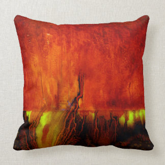 Healing Colours RED Throw Pillow -2 Different Side